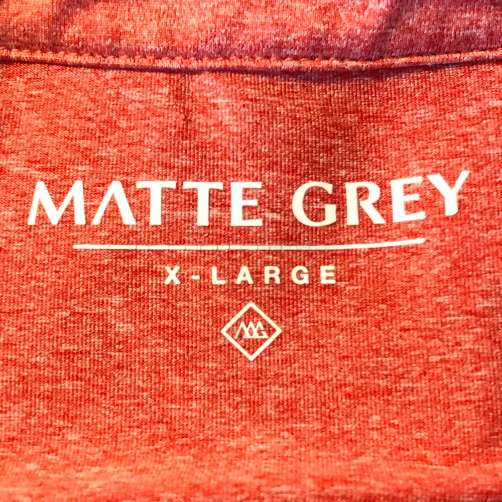 Mens Quarter Zip Size XL Red Heather Pullover Haus Of Grey Hightower Chest 48” - Picture 5 of 8